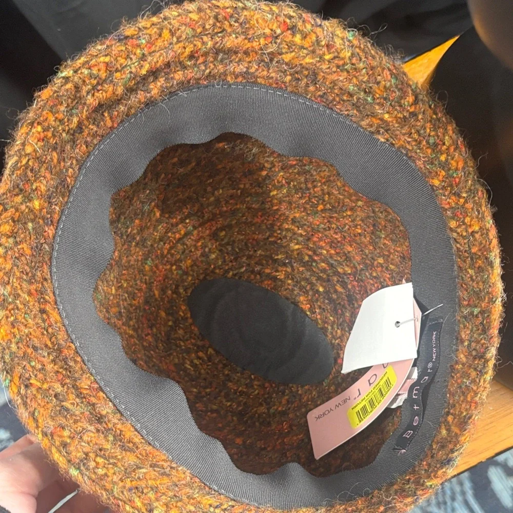 Betmar Multicolor Tweed Cloche Hat